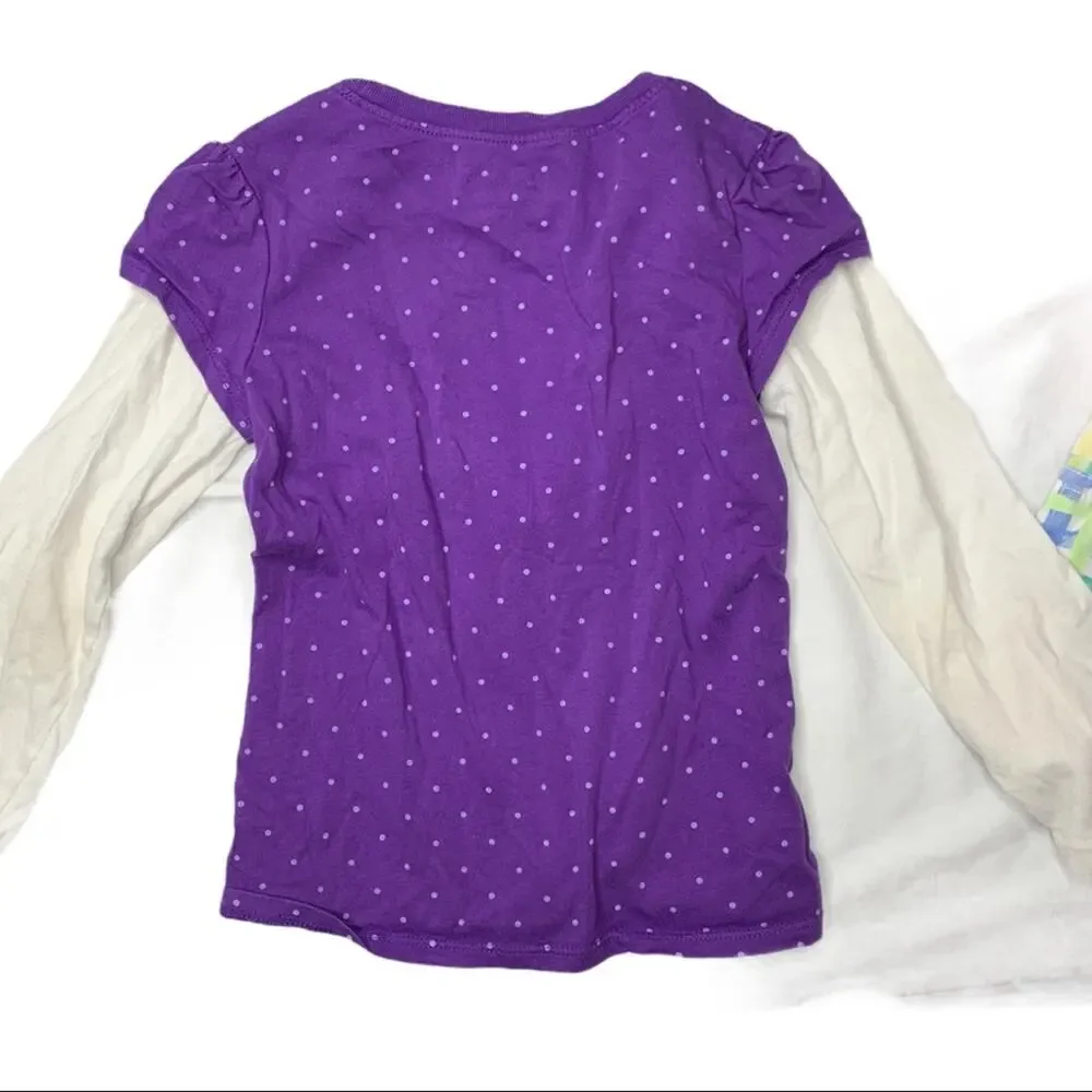 Jumping beans 4 neon plaid shorts and unicorn top